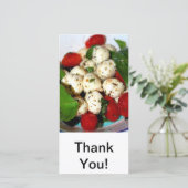 Cherry Tomato en Mozzarella Salad Bedankkaart (Staand voorkant)