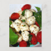 Cherry Tomato en Mozzarella Salad Briefkaart (Voorkant)