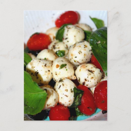Cherry Tomato en Mozzarella Salad Briefkaart (Voorkant)