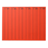 Cherry Tomato gekleurd muziekblad papier Notitieblok (Voorkant)