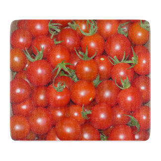 Cherry Tomato Harvest Glass Cutting Board Snijplank