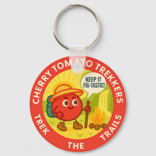 Cherry Tomato Trekkers Trekken Over De Paden Sleutelhanger