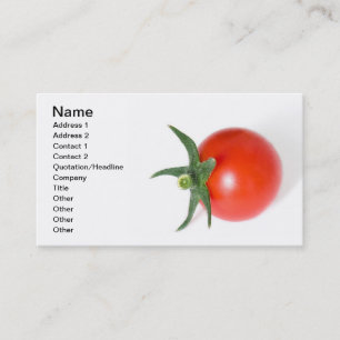 Cherry tomato visitekaartje