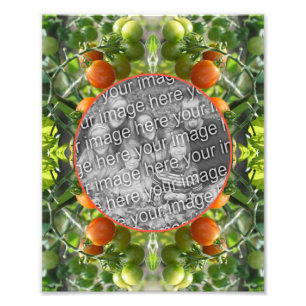 Cherry Tomatoes Lijst Creëer Your Own 8x10 Foto Afdruk
