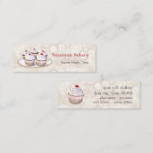 Cherry Topped Cupcakes Visitekaartjes (Voorkant / Achterkant)