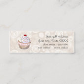 Cherry Topped Cupcakes Visitekaartjes (Achterkant)