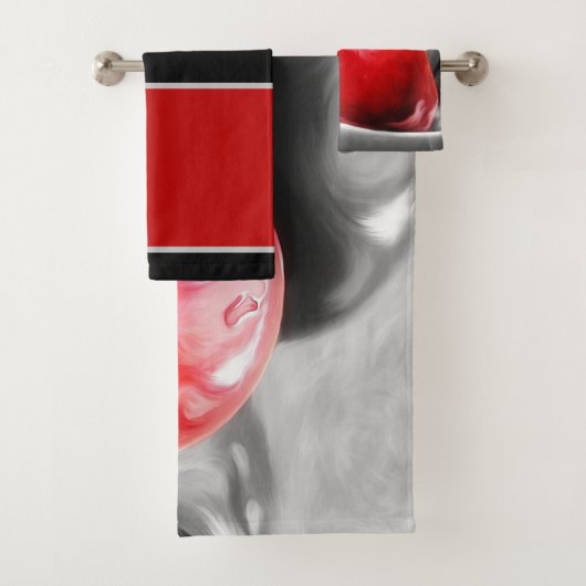 Cherry Towel Bad Handdoek (Insitu)