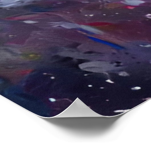 Cherry Tree Blossom Abstract Landscape Poster (Hoek)