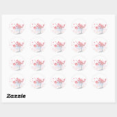 Cherry Tree Blossom Ronde Sticker (Vel)