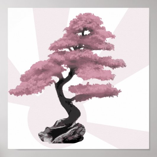 Cherry Tree Bonsai Poster (Voorkant)