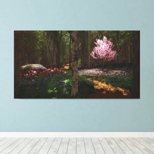 Cherry Tree Concerto Wrapped Canvas (Insitu (Houten vloer))