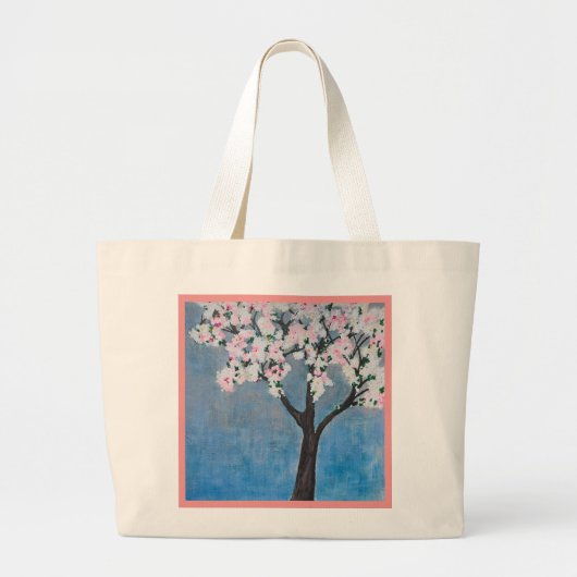 Cherry Tree Grote Tote Bag (Voorkant)
