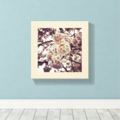 Cherry Tree in Bloom, Oregon Canvas Afdruk (Insitu (Houten vloer))