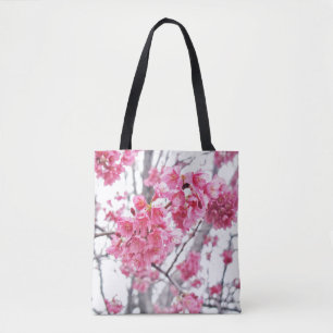 Cherry tree in bloom tote bag
