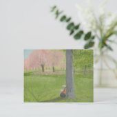 Cherry Tree Sketcher - Central Park Briefkaart (Staand voorkant)