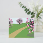 Cherry Trees Briefkaart (Staand voorkant)