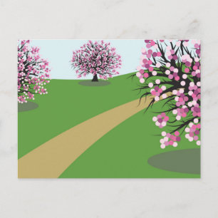 Cherry Trees Briefkaart