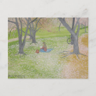 Cherry Trees - de lezer Briefkaart