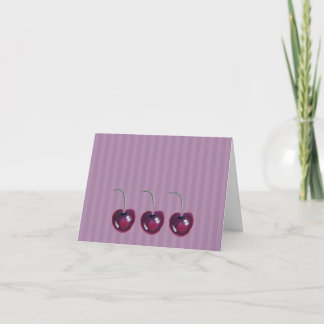 Cherry Trio - Blanco kaart voor elke gelegenheid