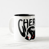 Cherry Tweekleurige Koffiemok (Voorkant links)