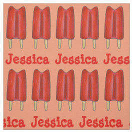 Cherry Twin Pop Red Popsicle Ice Lollies Summer Stof