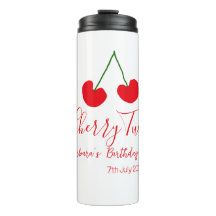 Cherry two 2nd birthday red cherry kids simple