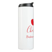 Cherry two 2nd birthday red cherry kids simple  thermosbeker (Gedraaid links)