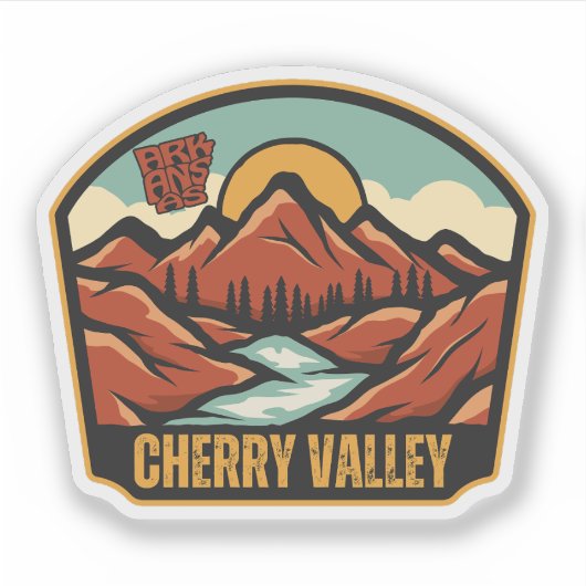 Cherry Valley, Arkansas  Sticker (Voorkant)