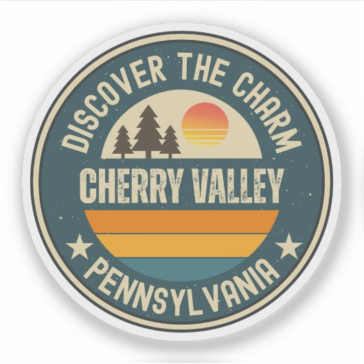 Cherry Valley, Pennsylvania Sticker (Voorkant)