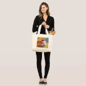 Cherry Vanilla Cupcake Grote Tote Bag (Voorkant (model))