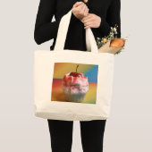 Cherry Vanilla Cupcake Grote Tote Bag (Voorkant (product))