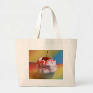Cherry Vanilla Cupcake Grote Tote Bag