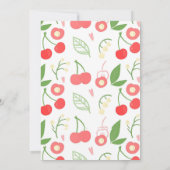 Cherry verjaardagsdouche uitnodiging (Achterkant)