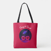 Cherry Vibe – Fierce & Fun Tote Bag (Achterkant)