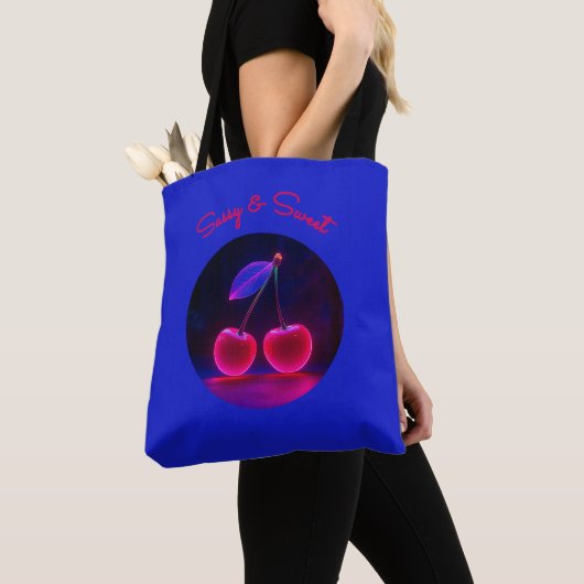 Cherry Vibe Power – Fierce & Fun Tote Bag (Dichtbij)