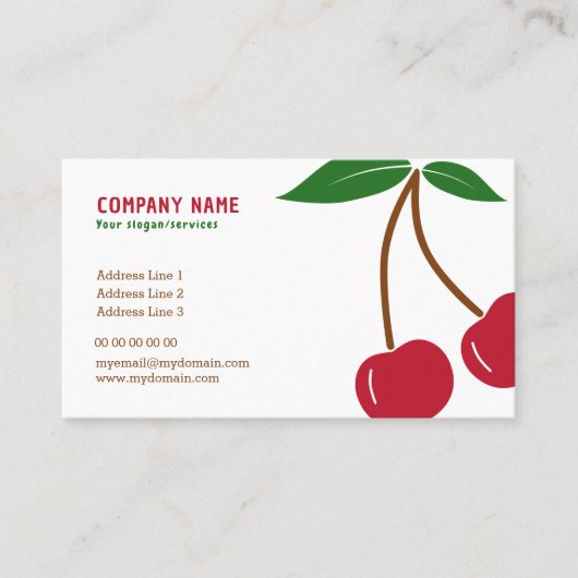 Cherry Visitekaartje (Voorkant)