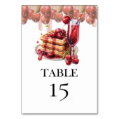 Cherry Vrijgezellenfeest Brunch Kaart (Achterkant)