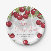 Cherry Vrijgezellenfeest Papieren Bordje (Voorkant)