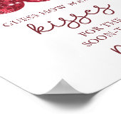 Cherry Vrijgezellenfeest raad eens hoeveel kussen Poster (Hoek)