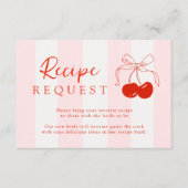 Cherry Vrijgezellenfeest Recept Aanvraag Informatiekaartje (Voorkant)