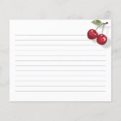Cherry Vrijgezellenfeest Recept Kaart (Achterkant)
