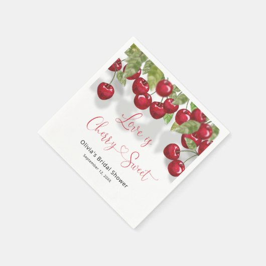 Cherry Vrijgezellenfeest Servet (Hoek)