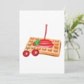 Cherry Waffles Kaart (Staand voorkant)