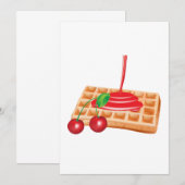 Cherry Waffles Kaart (Voorkant / Achterkant)