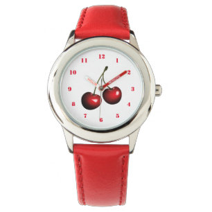 Cherry Watch Rode Kleuren Horloge