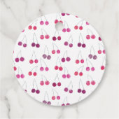 Cherry Waterverf Baby shower gepersonaliseerd Bedankjes Labels (Achterkant)