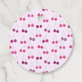 Cherry Waterverf Baby shower gepersonaliseerd Bedankjes Labels (Achterkant)