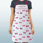 Cherry Waterverf gepersonaliseerd Schort