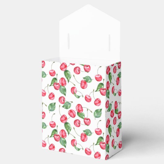 Cherry Waterverf Pattern Bedankdoosjes (Geopend)