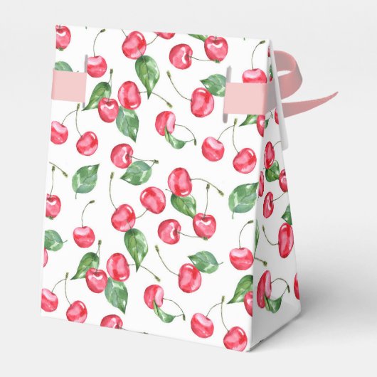 Cherry Waterverf Pattern Bedankdoosjes (Achterkant)